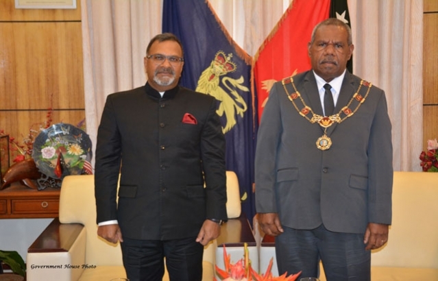 Credential Ceremony of High Commission of India to Papua New Guinea Sushil Kumar Singha