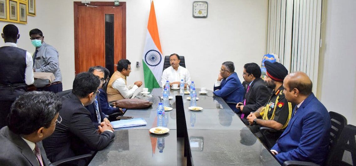 Hon'ble MoS for External Affairs Shri V. Muraleedharan visited to Chancery building Abuja, Nigeria on 22 Aug 2022